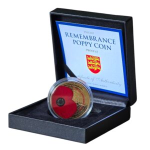 2017 Jersey Remembrance Poppy £5 Coloured Proof