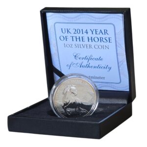 2014 Lunar Year of Horse UK 1 Oz Silver Bullion