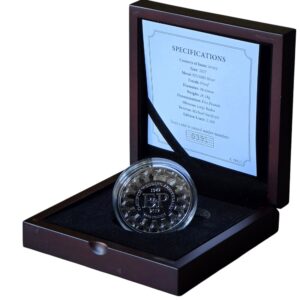 2017 Jersey Platinum Wedding Anniversary £5 Silver Proof