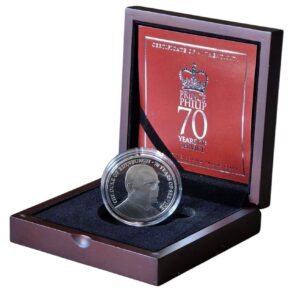 2017 Jersey Prince Philip 70 Years of Service £5 Silver Proof
