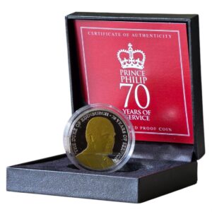 2017 Jersey Prince Philip 70 Years of Service £5 Proof