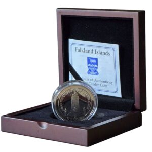 2017 Falkland Islands Liberation 1 Crown Silver Proof