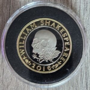 2016 Shakespeare Tragedies Skull £2 Proof Coin in Capsule