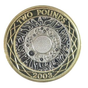 2003 Technology UK £2 BU Coin in Capsule