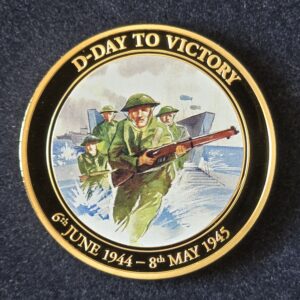 2014 Cook Islands D-Day to Victory: Normandy Landings Proof $1 Copper with Gold Plated