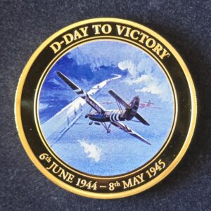 2014 Cook Islands D-Day to Victory: Horsa Gliders Proof $1 Copper with Gold Plated