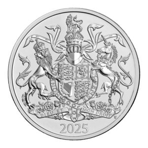 2025 The Coat of Arms of His Majesty King Charles III £5 BU Coin in Capsule
