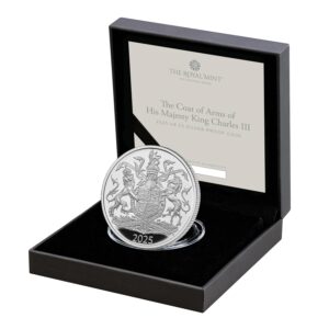2025 The Coat of Arms of His Majesty King Charles III £5 Silver Proof
