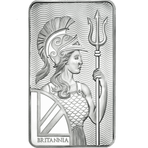 Britannia 10 Oz Silver Bar by Royal Mint