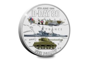2024 Jersey D-Day £5 BU Coin in Capsule