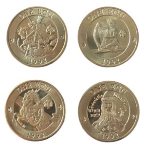 1992 UK Four Nations 1 ECU Exonumia Set
