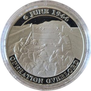 2024 Gibraltar Operation Overlord Half Crown Proof Coin in Capsule