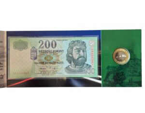 Hungary 200 Forint BU Coin and Bank Note Pack