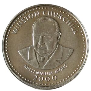 2000 Somalia - Winston Churchill 25 Shillings in Capsule