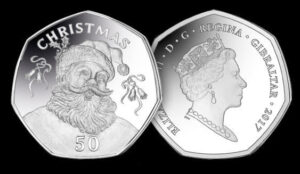 2017 Gibraltar Christmas Circulation 50p