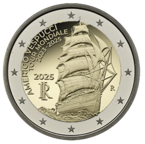2025 Italy Amerigo Vespucci UNC 2 Euro