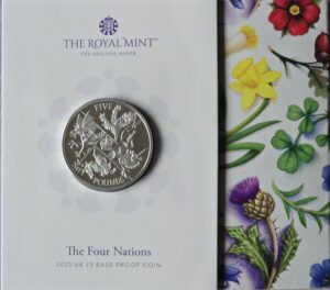 2025 The Four Nations UK Proof £5 RM Exclusive