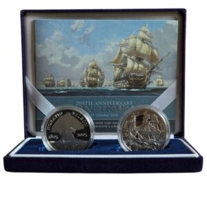 2005 Nelson and Battle of Trafalgar £5 Silver Proof 2-Coin Set