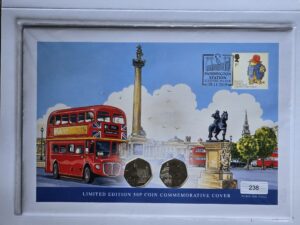 2019 Paddington 2x 50p UK Coin Cover WM