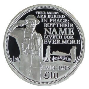 2014 Jersey Centenary of the First World War 5 Oz £10 Silver Proof in Capsule