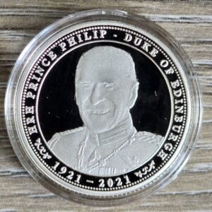 2021 Prince Philip Duke of Edinburgh Commemorative Silver Plated Medal