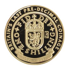 2021 Gibraltar Scotland Shilling Gold Plated Proof Crown in Capsule