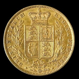 1866 Queen Victoria Young Head Shield Back Full Sovereign