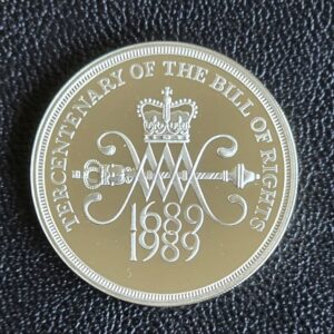 1989 Bill of Rights £2 Silver Proof Coin in Capsule