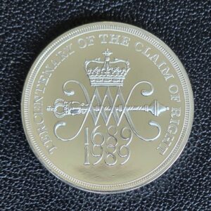 1989 Claim of Right £2 Silver Proof Coin in Capsule