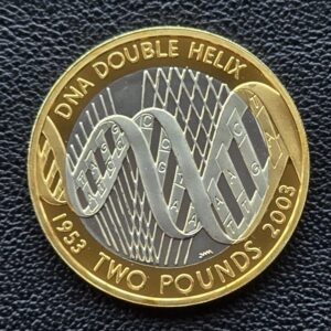 2003 Discovery of DNA Silver Proof £2 Coin in Capsule