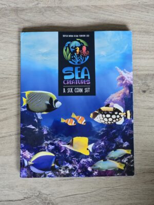 Preowned 2021 BIOT Sea Creatures 50p Album - No Coins Included