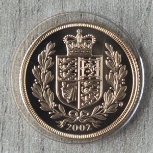 2002 Queen Elizabeth II Golden Jubilee Full BU Sovereign - London