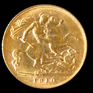 1910 King Edward VII Half Sovereign - London