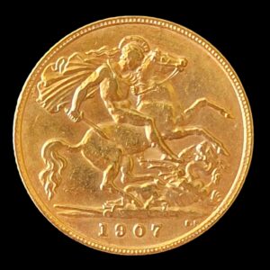1907 King Edward VII Half Sovereign - London