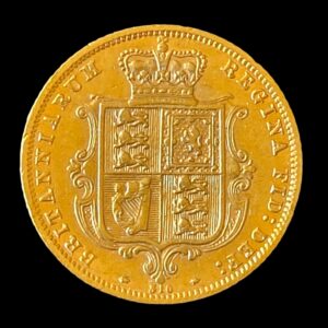 1873 Queen Victoria Shield Back Half Sovereign - London