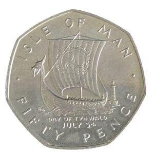 1979 Isle of Man Day of Tynwald Large 50p Circulation Coin