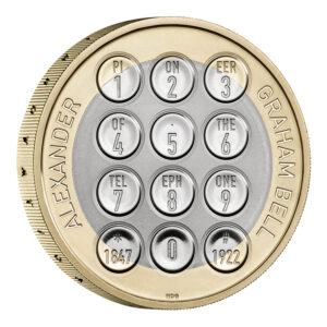 2022 Alexander Graham Bell £2 Proof Coin in Capsule