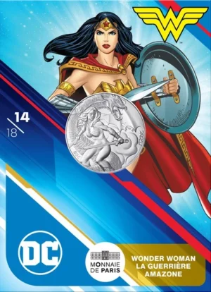 2025 France - DC Comics 14/18 Wonder Woman Amazon Warrior 10€ Silver BU