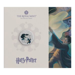 2025 Harry Potter - 08 Magic Wand The Patronus Coloured 50p BU