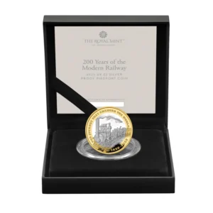 2025 200 Years of the Modern Railway Silver Proof Piedfort £2