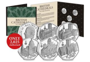 2025 Jersey - British Cathedrals 50p BU Coin Set