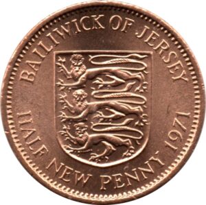 Various Jersey 1/2p Coins for Date Run