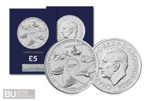 2024 Six Decades of James Bond Completer £5 BU CC Certified