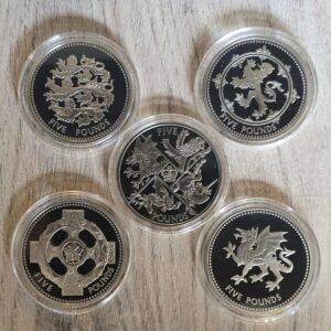 2023 Full Set of The Four Nations UK Proof £5 RM Exclusive Coins in Capsules