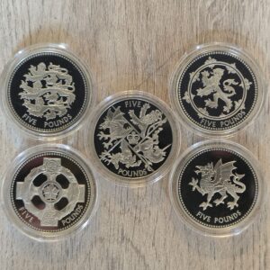 2024 Full Set of The Four Nations UK Proof £5 RM Exclusive Coins in Capsules
