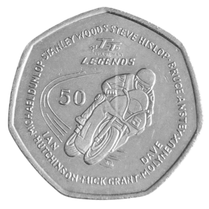 2016 Isle of Man TT Legends 50p Circulation Coin