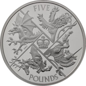 2022 The Four Nations UK Proof £5 RM Exclusive Coin in Capsule