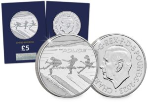 2023 UK The Police £5 BU CC Certified