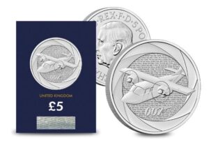 2024 Six Decades of James Bond 2010s £5 BU CC Certified