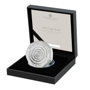 2021 John Logie Baird 50p Silver Proof Piedfort